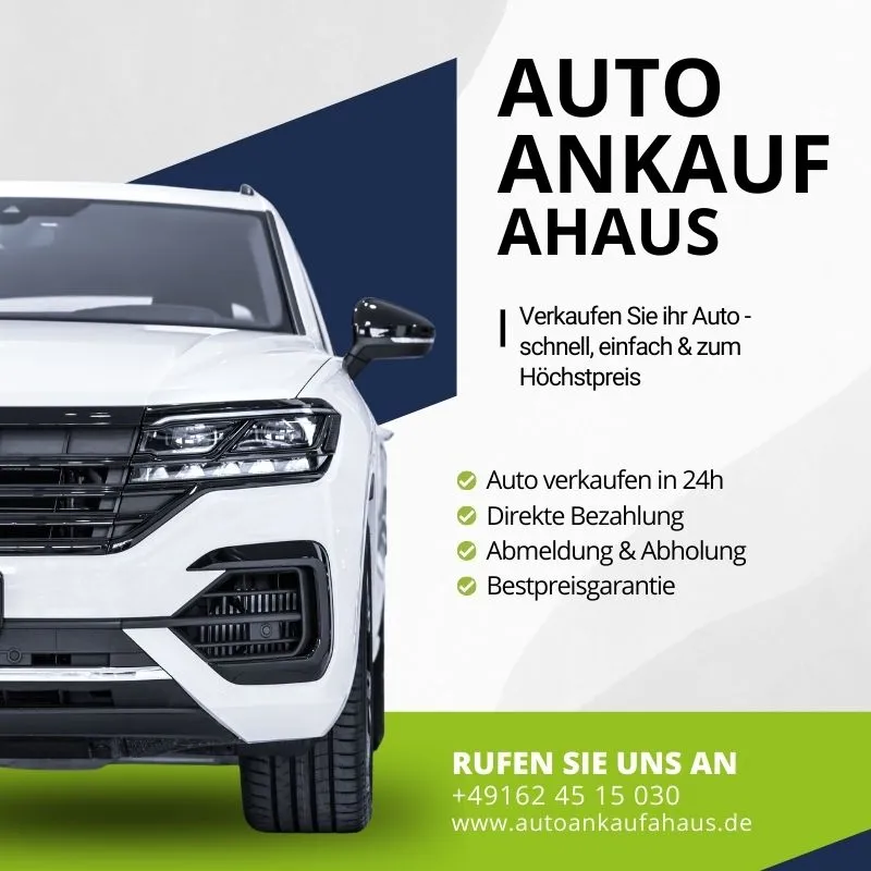 Autoankauf Ahaus - Verkaufen Sie ihr Auto - schnell, einfach & zum Höchstpreis Auto verkaufen in 24h Direkte Bezahlung Abmeldung & Abholung Bestpreisgarantie